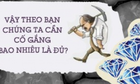 Bạn cần cố gắng bao nhiêu là đủ?